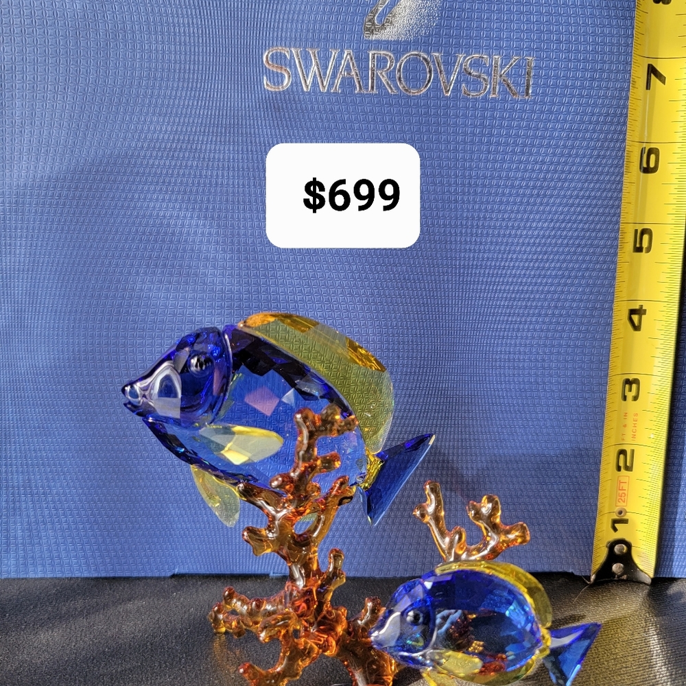 Swarovski Figurines Doctorfish Rare Retired NEW